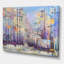 Paysage urbain pastel abstrait - peinture sur toile-60160428-60160425