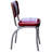 Retro Home Upholstered 'V' Back Dining Chair-18734020