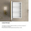 16 In. W X 28 In. H Wall-Mounted Or Recessed Gold Framed Storage Bathroom Medicine Cabinet With Mirror