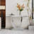 Bruneta 46.85'' Marble Top Console Table-602529383-602529385