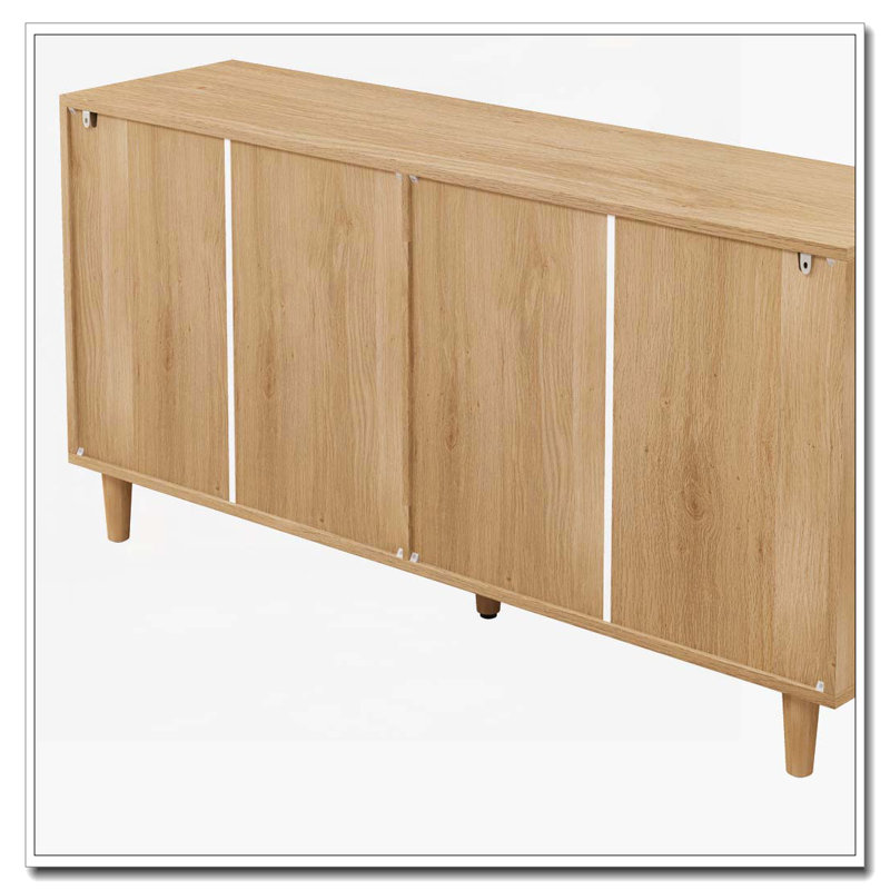 Commode 6 tiroirs Acceent, Naturel, H 29,53 po x l 59,06 po x P 15,75 po