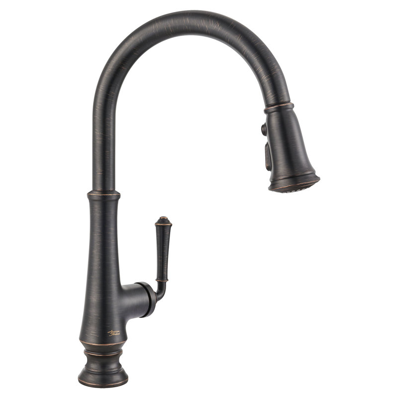 American Standard Delancey Pull Down Kitchen Faucet, Legacy Bronze