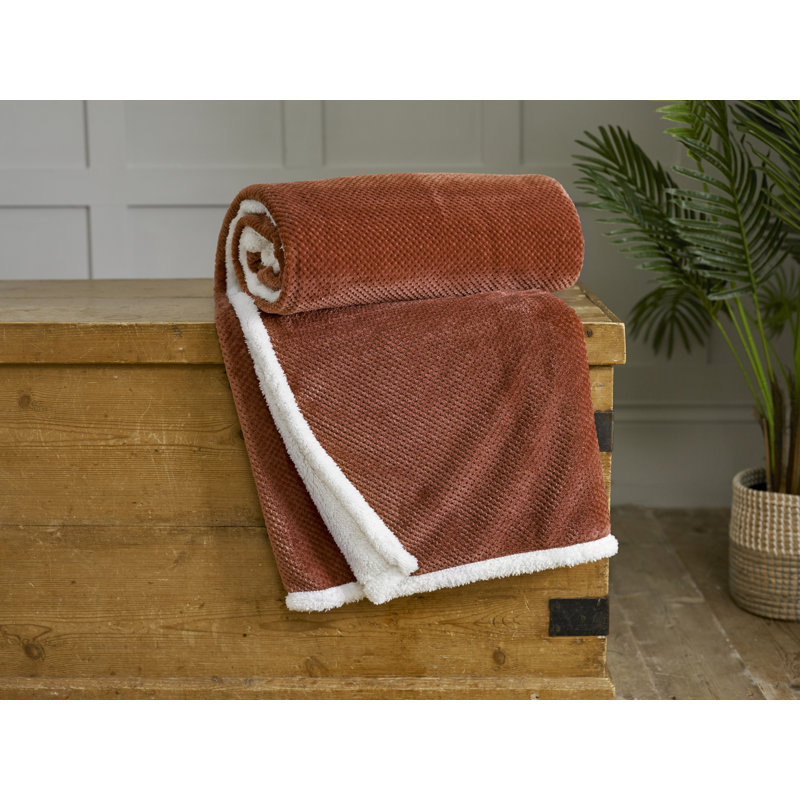 Plain Weave / Muslin Throw Blanket, Cinnamon