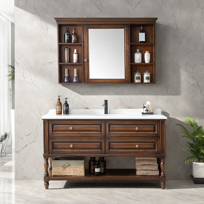 American retro floor-standing bathroom Vanity.