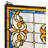 24" Wide X 10" High Madison Transom Stained Glass Window