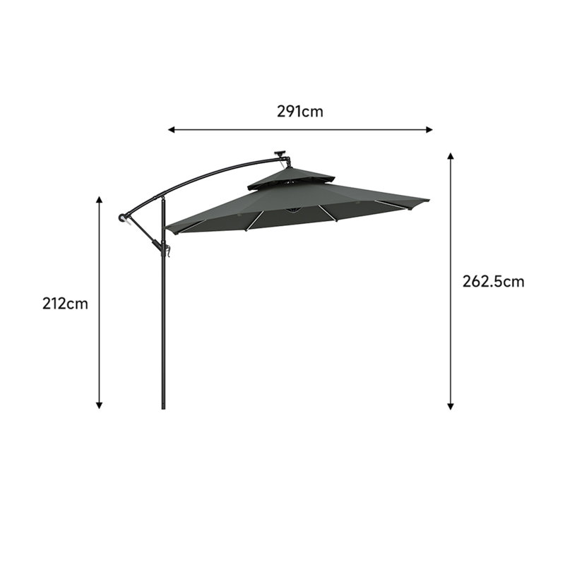 300cm Market Parasol