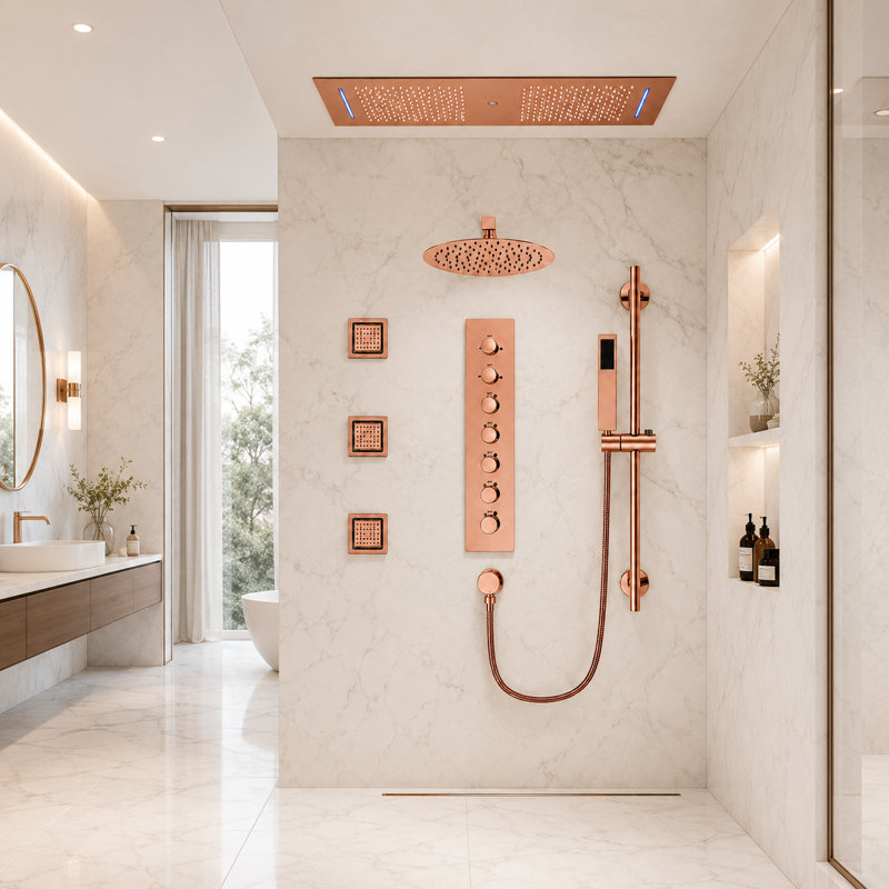 Thermostatic All-In-One Kit with Rough in-Valve