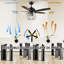 Ventilateur de plafond 52 po Hyeng