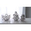 Bubbled Vase-Smoke Grey-Sm