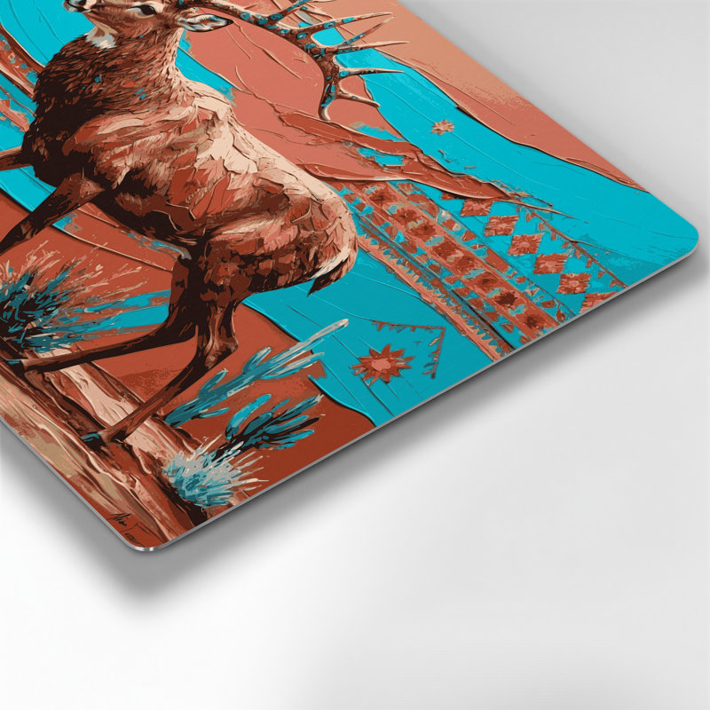«Southwestern Animals», art mural en métal rose 18