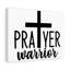 Prayer Warrior Cross - Wrapped Canvas Print-400078305