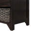 Banc de rangement avec panier amovible et 2 tiroirs-786253516