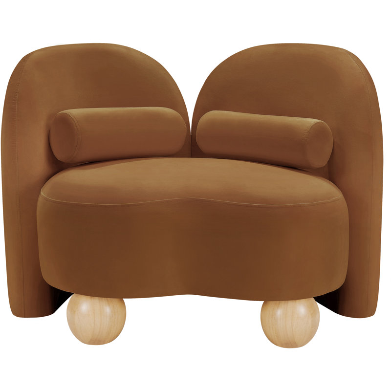 Daphne Upholstered Chair, Saddle Velvet