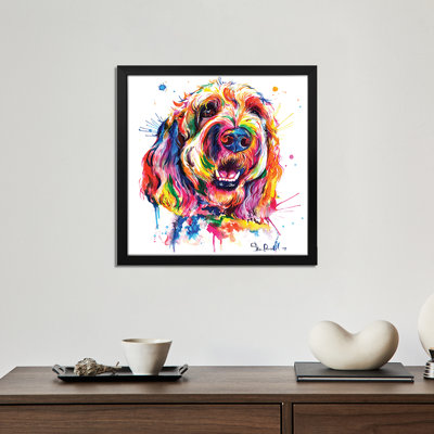 Goldendoodle Premium Framed Poster by Weekday Best