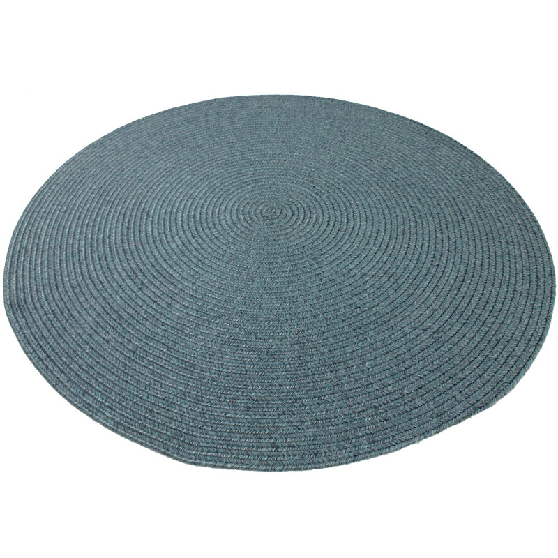 Tapis intérieur/extérieur bleu tressé à la main Sirmans