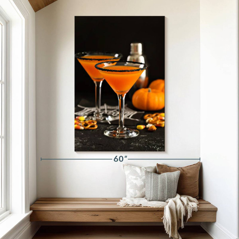 Yarlin - citrouille martini cocktail, H 51 po x l 34 po