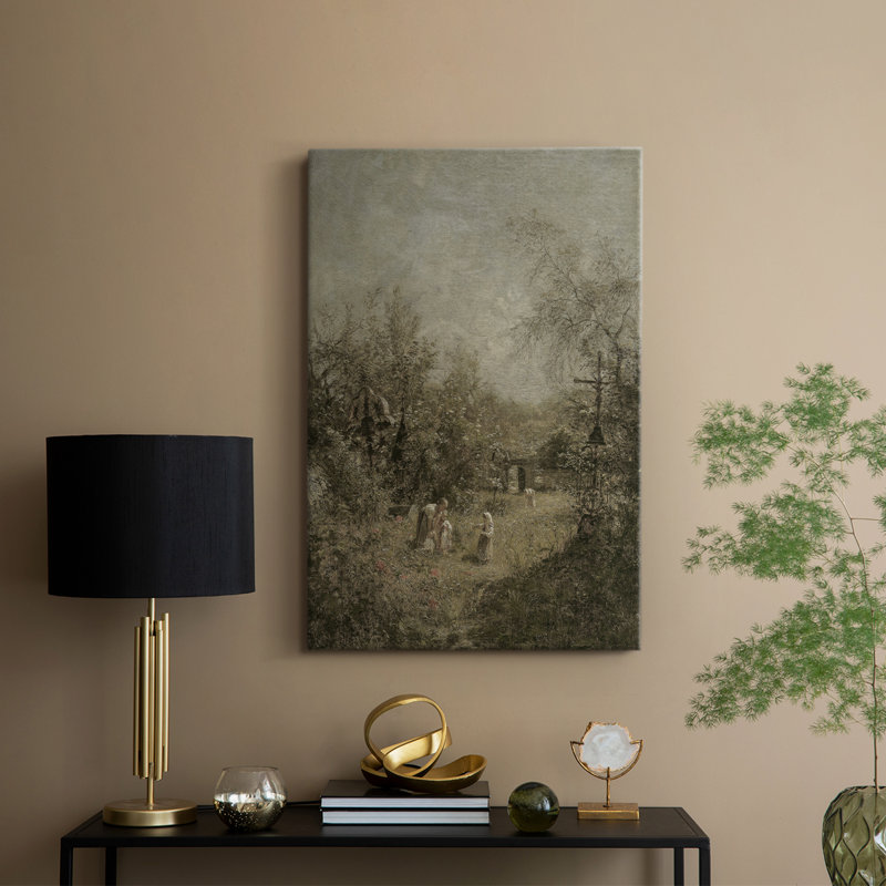 Paysage rétro CLxxv - galerie Cavas enveloppé, H 48 po x l 32 po