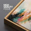"Colorful Modern Abstract Brushstroke Composition", reproduction d'art encadrée sur toile-124795354-124795357