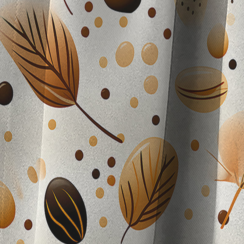 Motif floral et crème Botanical - Rideau floral - Rideau occultant floral - 1 panneau, L 52 po x L 90 po