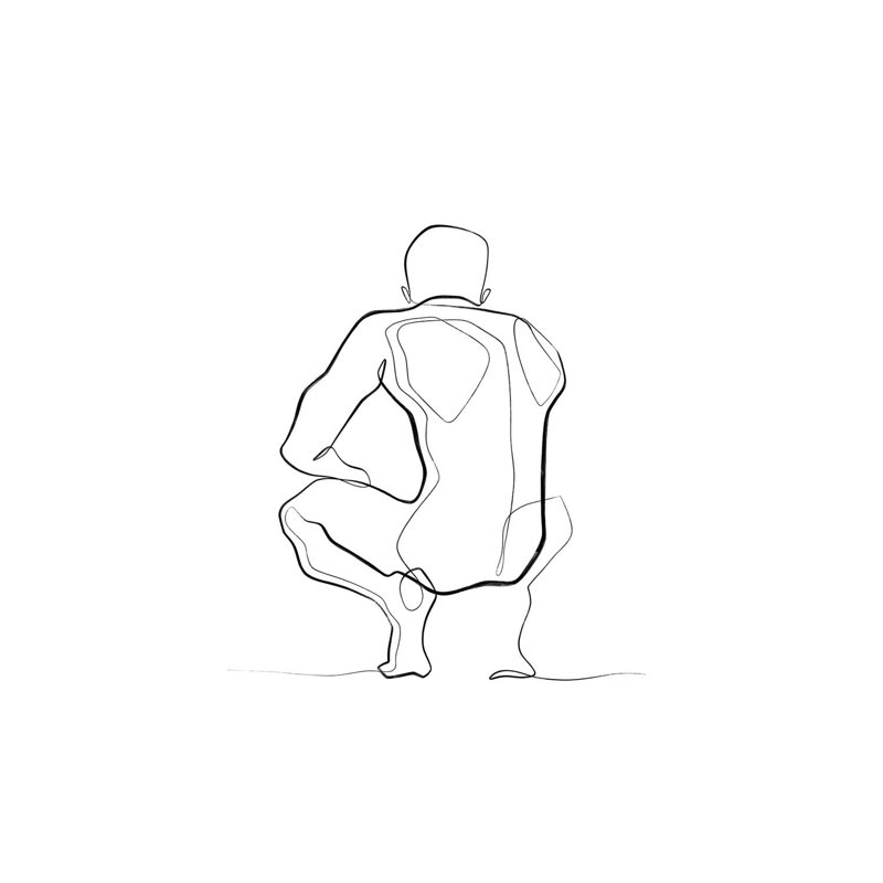 Nude Figure by Dane Khy - Wrapped Canvas Gallery-Wrapped Canvas Giclée, 66.04 cm H x 45.72 cm W