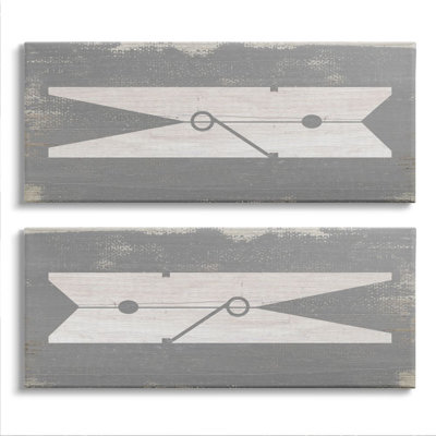 «Simple Laundry Laundry Spins» par Daphne Polselli - ensemble de 2 impressions sur toile