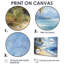 «Blue Green Palm Trees Coastal Breeze I» - art mural palmiers et palmiers-822184129-822184141