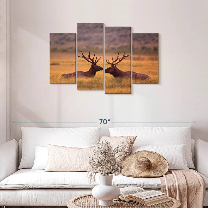 Brampt Stag Buddies, 27" H x 43" W