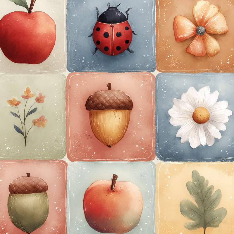 Murale moderne et lumineuse Whimsical Nature