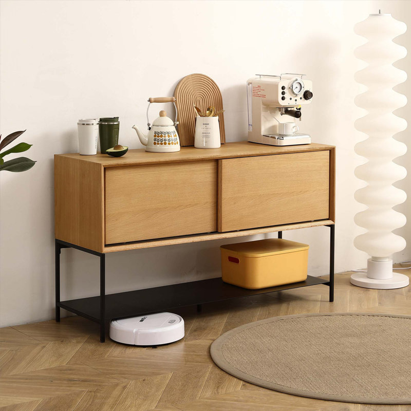 Buffet en MDF à deux portes pour salle à manger