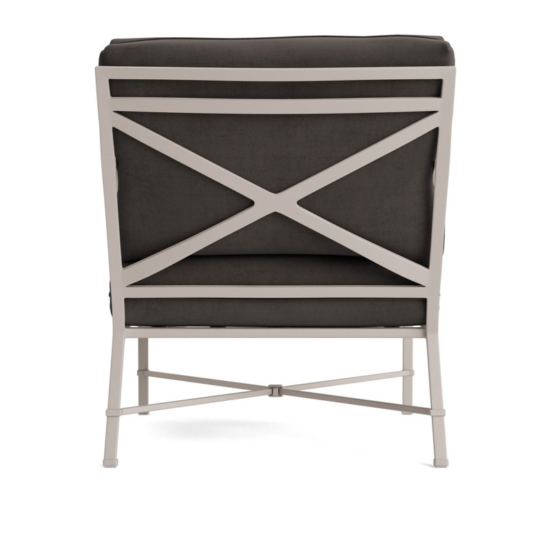 Venetian Outdoor Lounge Chair, Dove Smooth, Fusion Charcoal
