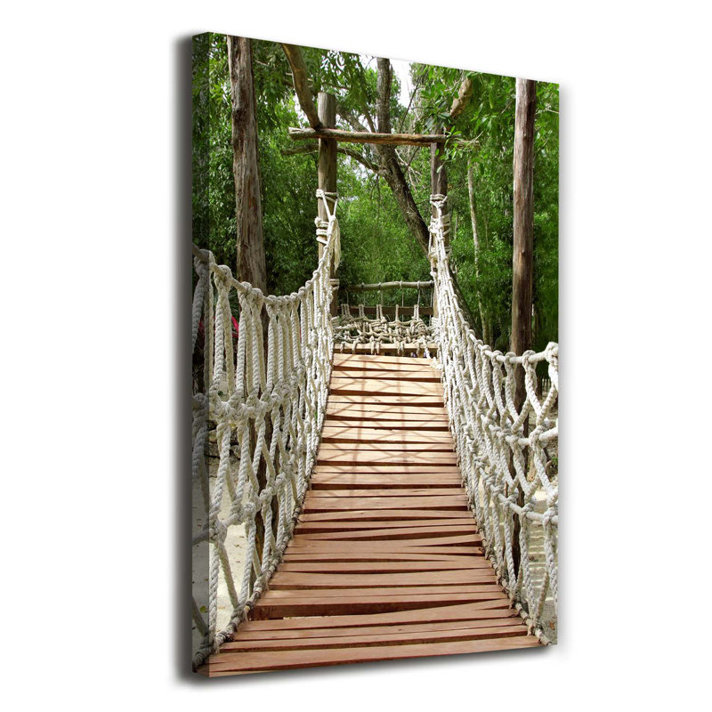Rope Bridge - Wrapped Canvas Print