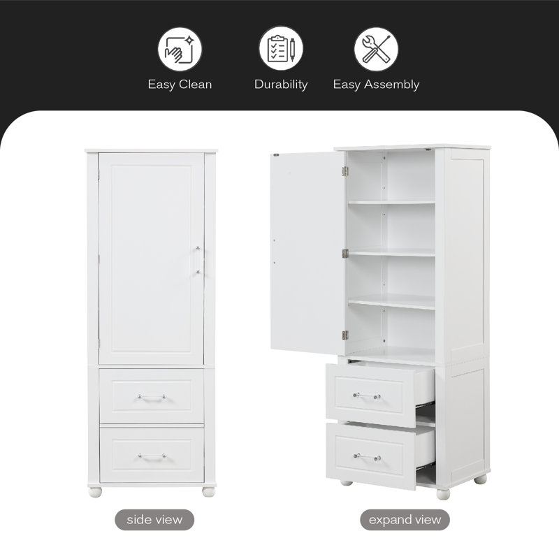 Armoire à linge autoportante Shawnya