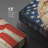 Country Flag " Wood Panel Effect American Flag With Bald Eagle Bird "-94537084