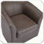 Fauteuil demi-tonneau pivotant en similicuir pour s'asseoir à la maison-1729250911