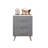 Upholstered Wooden Nightstand Bedside Table With Drawers