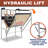 RayChee Foldable Basketball Arcade Game with 4 Balls and LED Scoring System