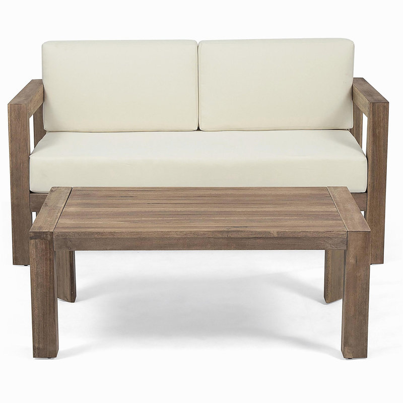 GENSER LOVESEAT & COFFEE TABLE