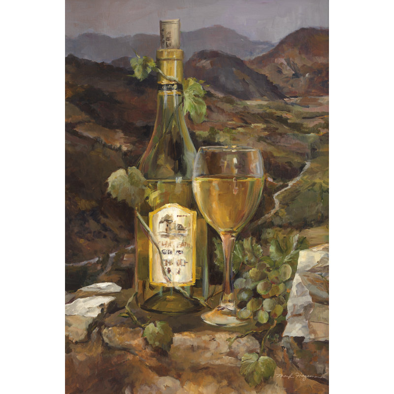 «Tuscan Valley» blanc sur toile, H 18 po x l 12 po