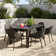 Farrah 6 - Person Patio Dining Set with Extendable Rectangular Table