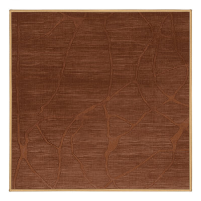 Machine Washable Abstract Brown Area Rug