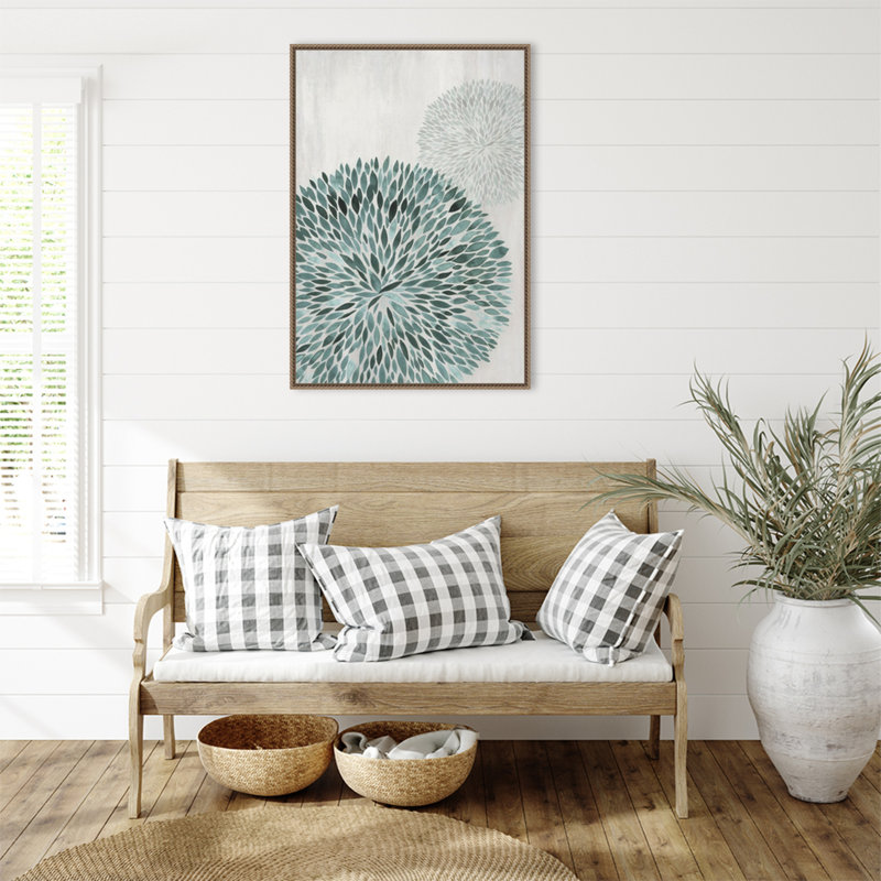 «Leafy Whirl III» par Avriel, reproduction d'art sur toile encadrée, H 33 po x l 23 po