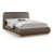 Brown Linen Textured Fabric selected