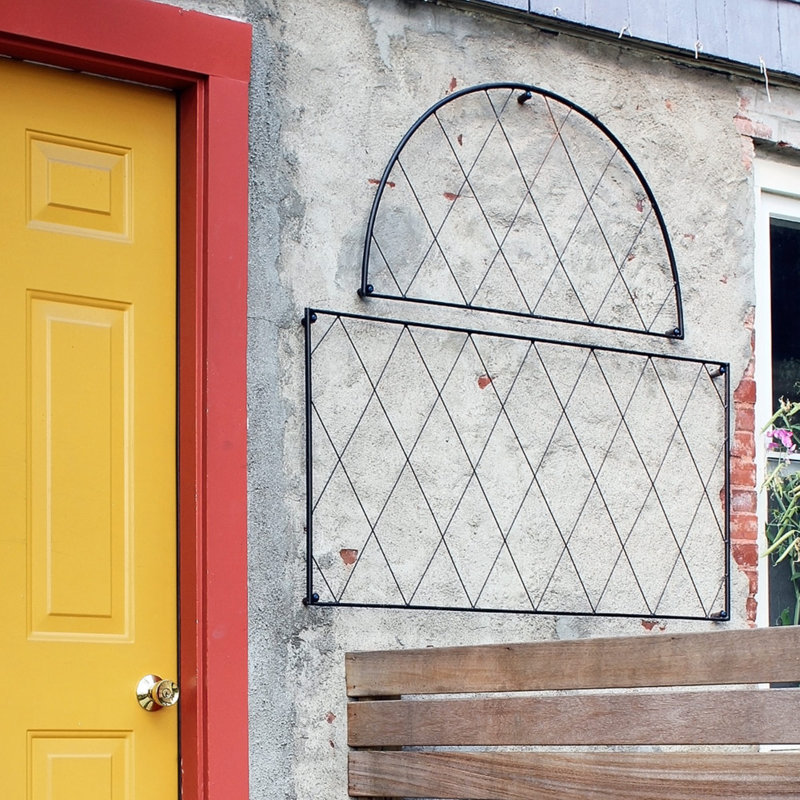 Danielson 42'' H x 46'' W Iron Lattice Panel Trellis