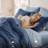 Bedsure Twin Comforter Set - 5 Pieces Navy Twin Bedding Set for All Seasons, Boho Contrasting Design Bed in a Bag with Comforter, Sheets, Pillowcase & Sham-114314603-105522624