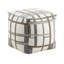Pouf carré moderne avec revêtement - fond antidérapant, H 16 po, limite de poids de 300 lb, plancher en tissu multicolore, 100%, 16 po x 16 po x 16 po, support-133001326