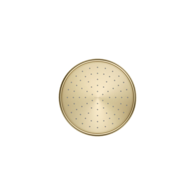 Traditional Rain Shower Head, Vibrant French Gold