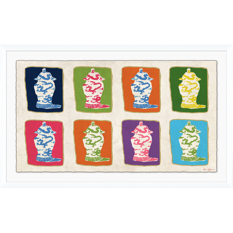 Dragon Jars Multi Giclee Print by Dana Gibson