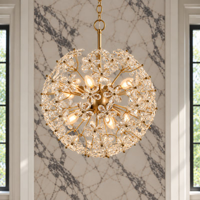 Lustre en cristal 8 lumières Kethe