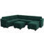 Ridoy 26.4" Wide Velvet Symmetrical Modular Corner Sectional 9-Pieces Sofa Set with Ottoman-1318113897
