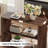 31.5'' Narrow End Table with 2-Tier Shelves-632368218
